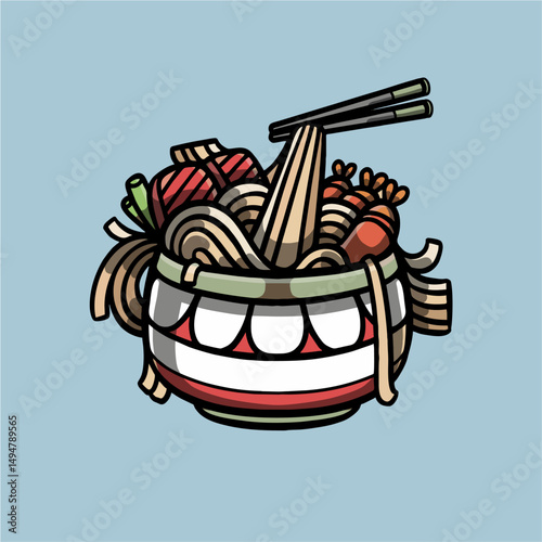 Vector Illustration of Japane...