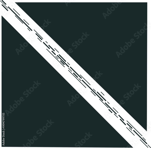 Between the dark layers there is an imitation of a laser beam, where beams of different sizes and thicknesses cross the screen diagonally.