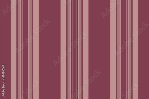 Fniform vertical pattern background, workshop textile lines fabric. Short stripe seamless texture vector in red and rosy brown colors.