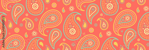Romantic calligraphic a rug mandala. Plant india on paisley complexity. Detailed vibrant as tiled elegance.