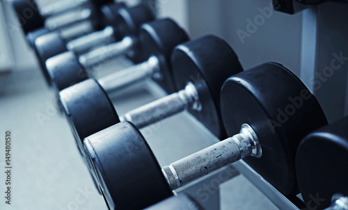 Dumbbells For Strength Training And Bodybuilding In The Gym