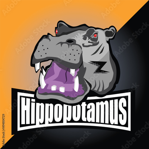 Hippopotamus, a ferocious and scary animal.