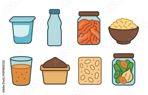 Food and drink outline icons set – linear, culinary, kitchen and dining symbols