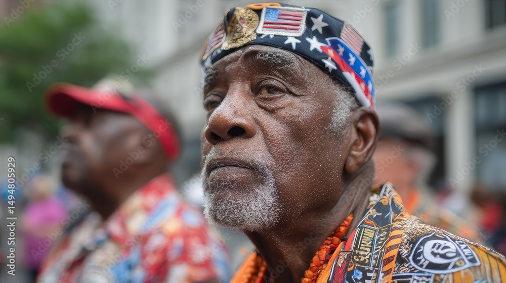 Obraz premium Juneteenth celebration of freedom day chicago community event urban environment historical reflection african american history