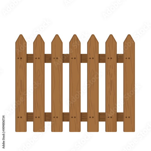 Wooden Fence Illustration
