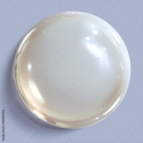 White bubbles, skincare cream, empty ball, sphere, cosmetic moisturizing water molecules, Cosmetic essence, cream texture, 3D rendering