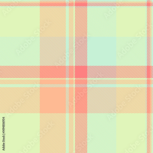 Worldwide vector tartan texture, masculine seamless fabric plaid. Handkerchief textile background pattern check in light and orange colors.