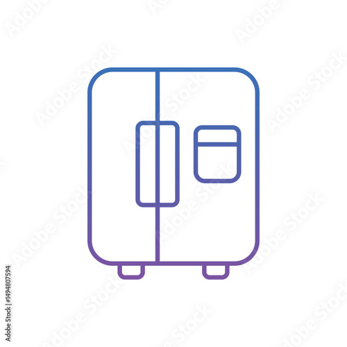 Home Fridge Vector icon