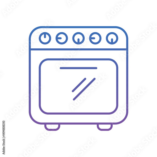 Electric Range Vector icon