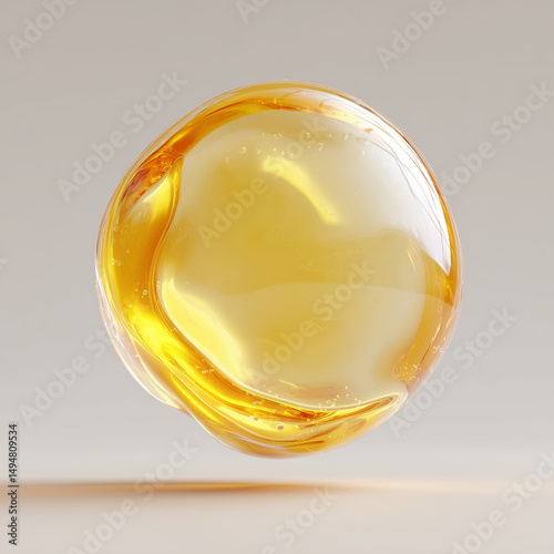 gold glass bubbles,Liquid gel sphere, molecules, skin cell, Cosmetic liquid beauty product,Moisturizer Skin Care,Cosmetic essence, liquid oil foam, oil bubbles background,Face serum texture,3d render