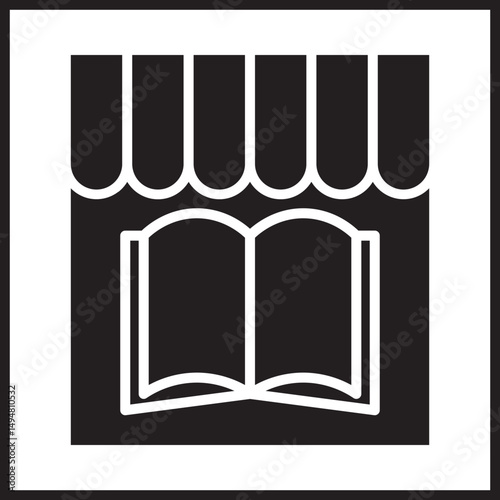 Bookshop icon design