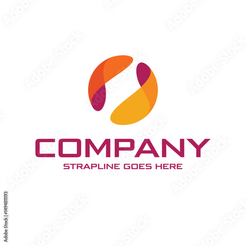 Modern Abstract Vector Logo Template – Colorful Circular Icon for Business and Branding
