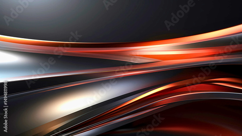 Colorful 3D Abstract Wave Background with Vibrant Gradient Lines and Fluid Motion