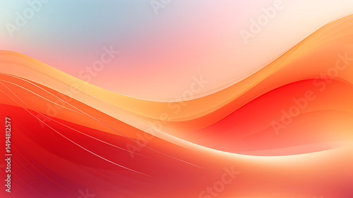 Colorful 3D Abstract Wave Background with Vibrant Gradient Lines and Fluid Motion