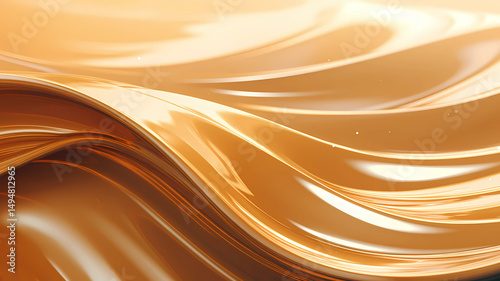 Colorful 3D Abstract Wave Background with Vibrant Gradient Lines and Fluid Motion