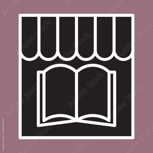 Bookshop icon design
