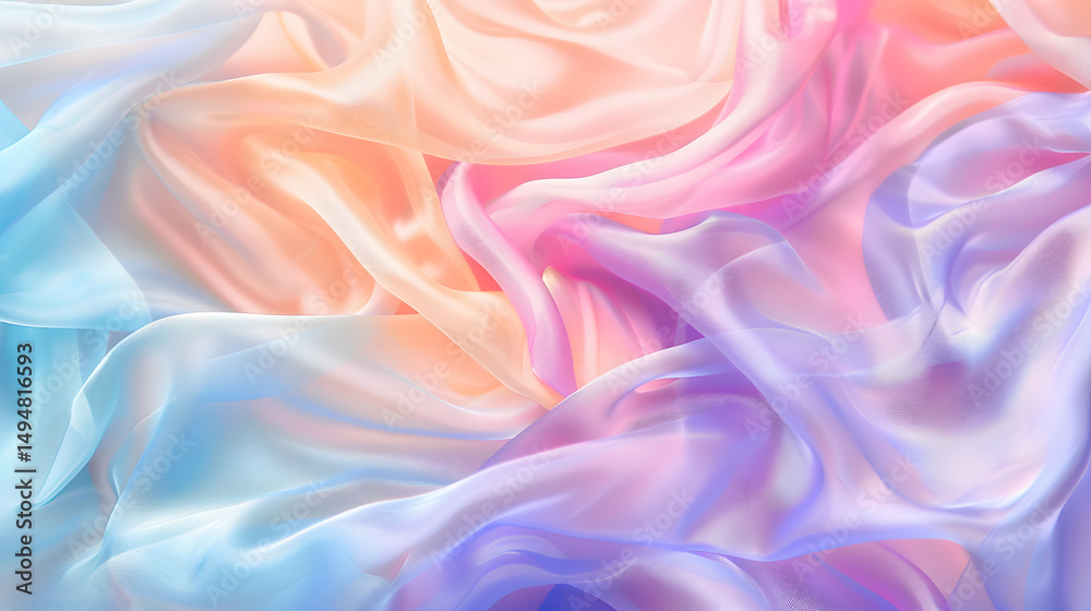 Obraz premium pastel blue gradient background soft rainbow