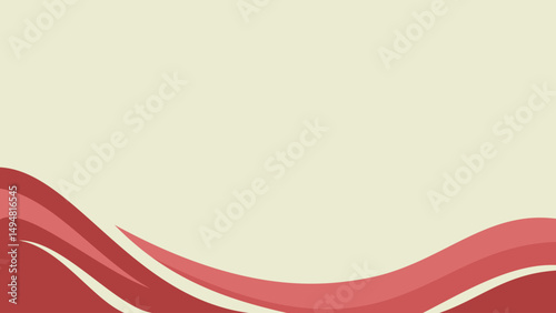 Abstract red backdrop with wave design lines