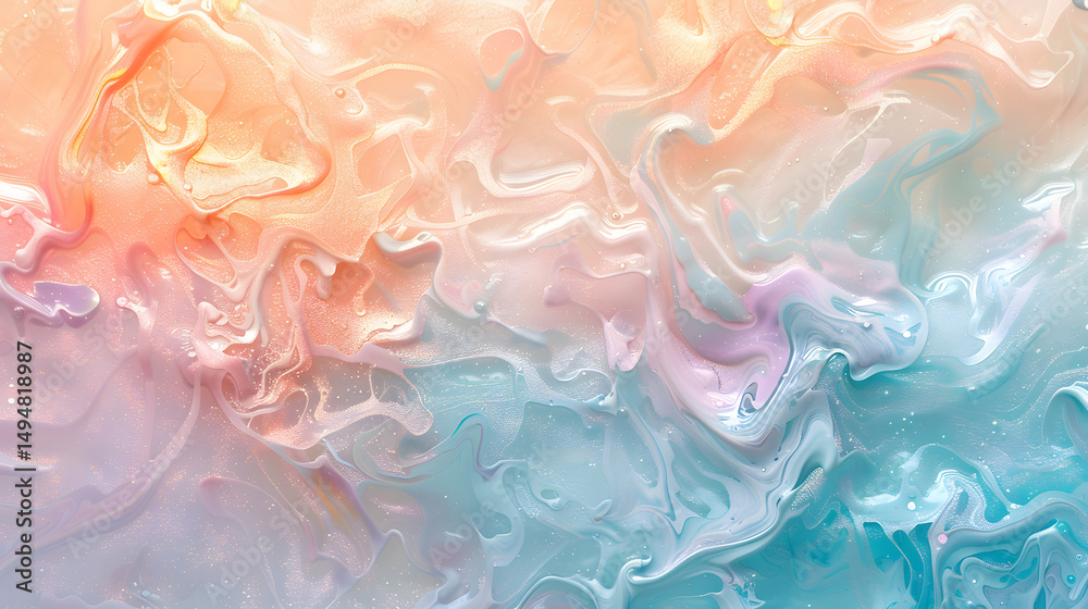 Fototapeta premium pastel blue gradient background soft rainbow