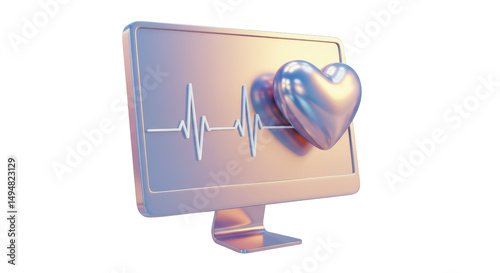 Isolated Heart Rate Monitor Heart Health Medical Technology