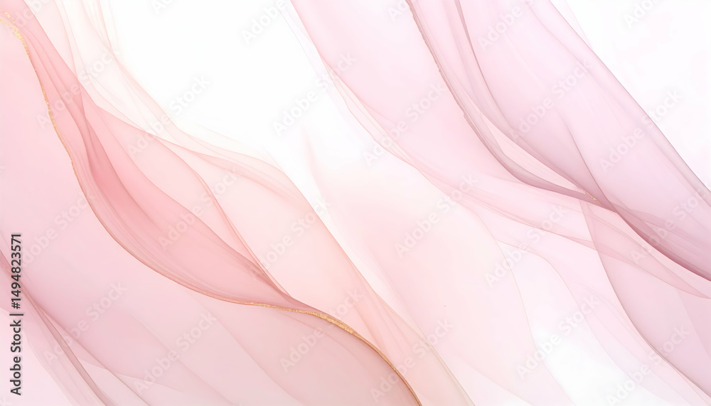 Obraz premium Abstract Pink and Gold Fluid Art Background