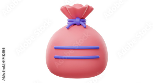 Isolated Pouch Sack Baggage Container