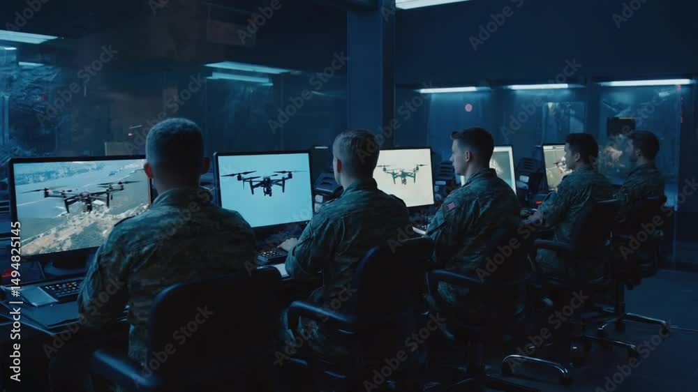 Military group that operates drones.