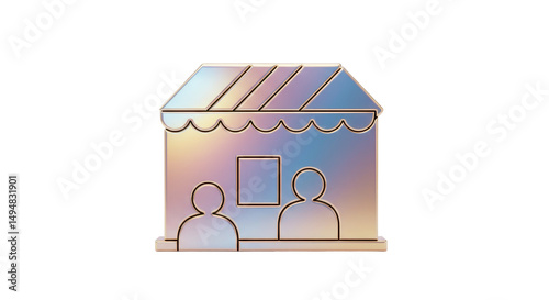 Isolated Storefront Icon Retail Business Shop