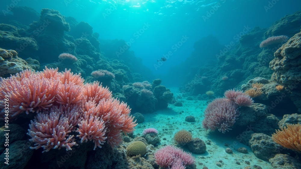 custom made wallpaper toronto digitalNatural picture of underwater coral