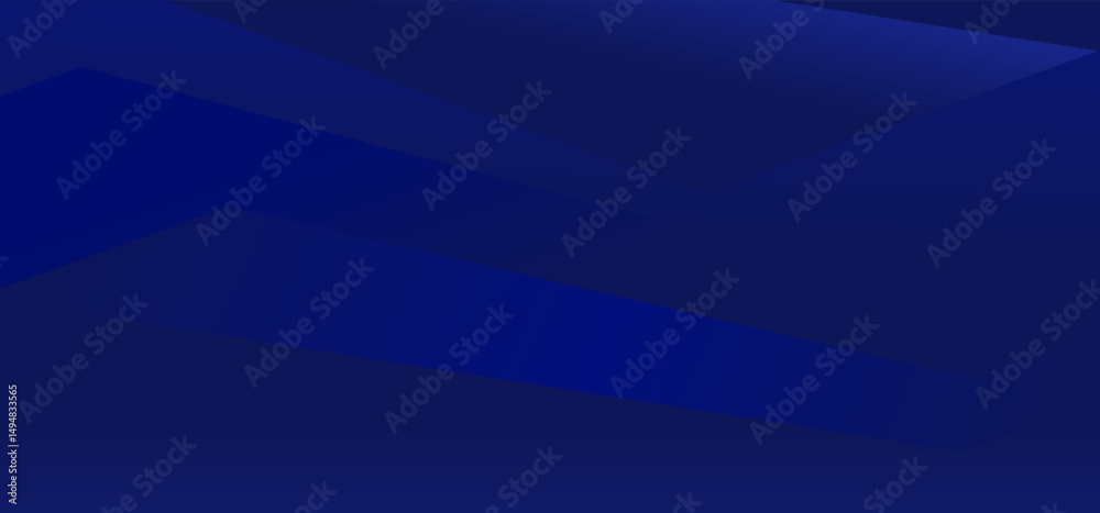Fototapeta premium Dark Blue Modern Abstract Background, Sleek vector abstract background in deep blue tones with layered geometric shapes.