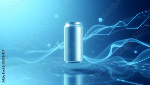 blue pills on white background