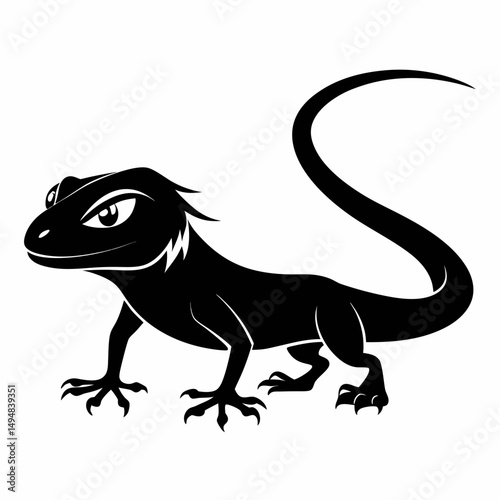 vector image of a lizard
