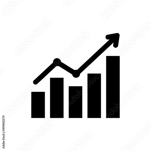 Compound Interest Diagram Icon Representing Investment Growth Over Time