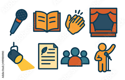 Renewable energy icons set – flat, eco-friendly, sustainability symbols