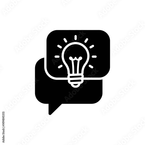 Lightbulb in Conversation Representing Team Idea Generation