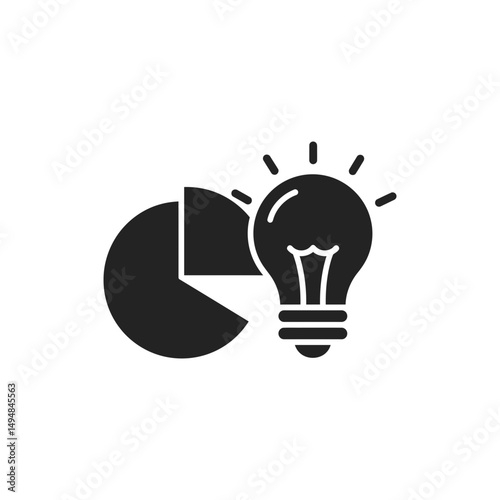 Insight Analysis with Pie Chart Merging with Lightbulb for Innovation