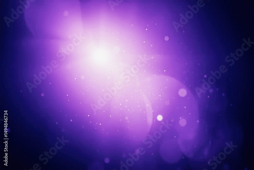 Abstract Purple Light Effect with Bokeh