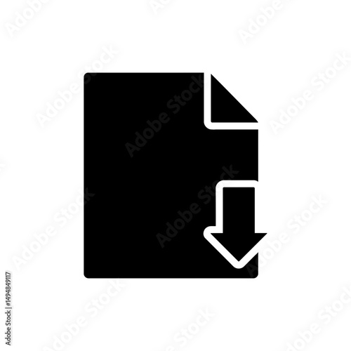 Document with Decline Arrow Indicating Loss