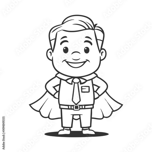 Happy Father's Day coloring book featuring father superheroes.