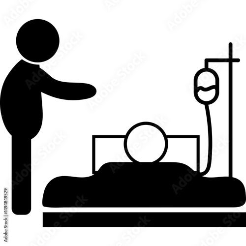 Elderly People Care Icon