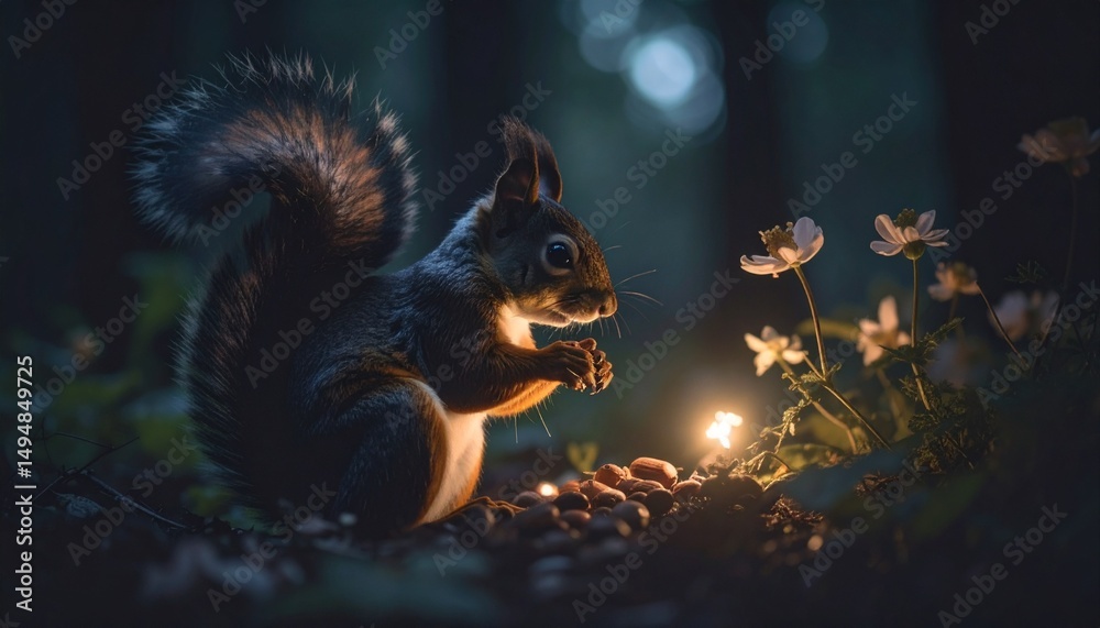 Obraz premium squirrel in the park