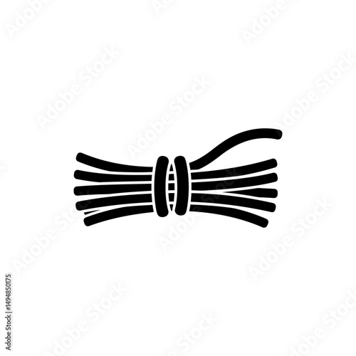 Cable Tie Around Bundle, Representing Organization and Neatness