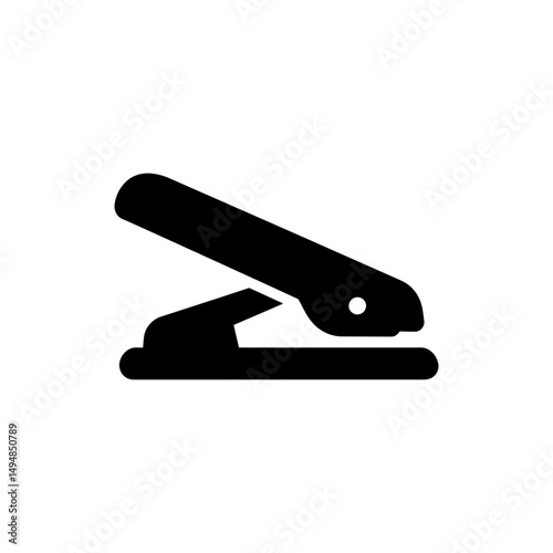 Hole Puncher in Front View for Document Preparation
