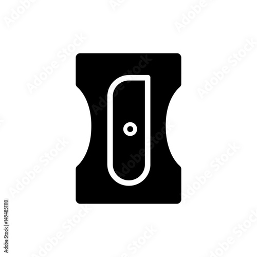 Pencil Sharpener with Shavings Icon for Office Use