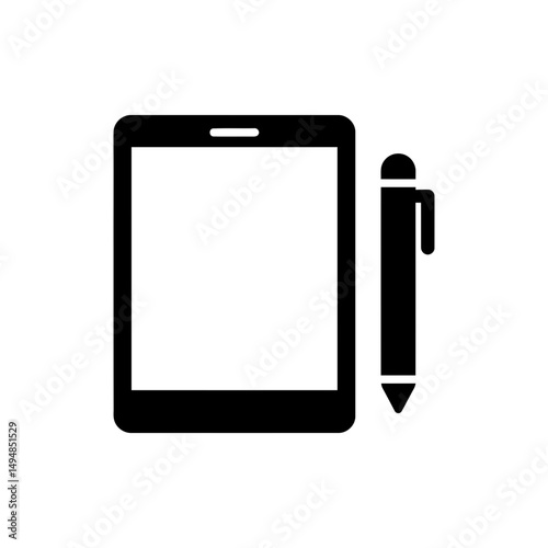Tablet Device with Stylus for Digital Drawing and Note-Taking