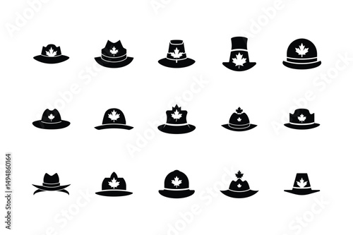 Canadian Hat Silhouettes Collection.

