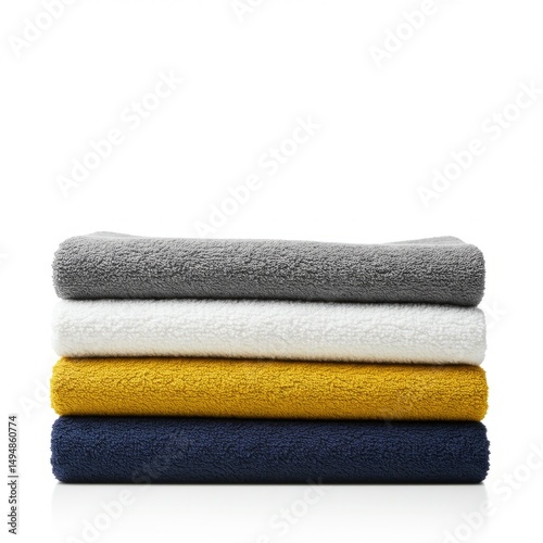 stack of colorful towels