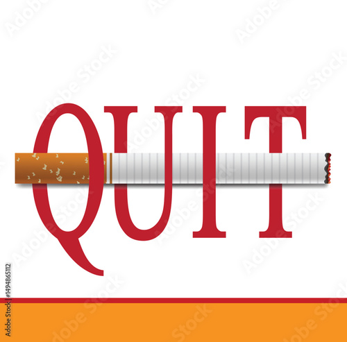 May 31st World No Tobacco Day concept design. No smoking sign. No smoke icon. Stop smoking symbol.