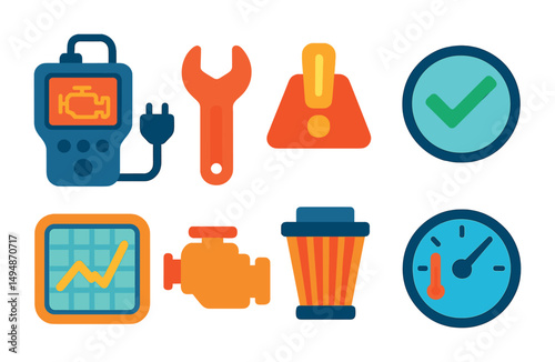 Arts and crafts icons set – outline, linear, diy and hobby symbols