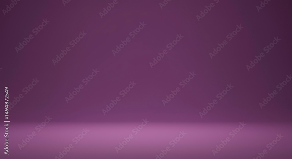 Obraz premium A subtly shaded, deep purple backdrop, ideal for showcasing products or designs. Its smooth gradient creates a clean, elegant aesthetic